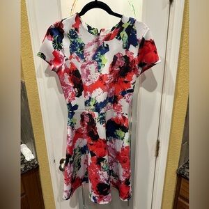 Milly Multicolor Abstract Mini Dress size 4